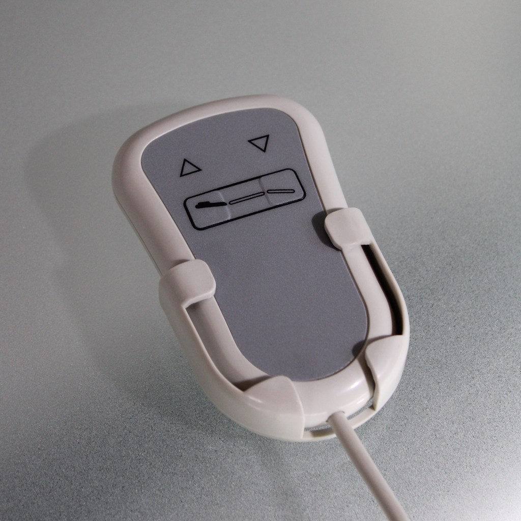 Elektrikli kolon camlı tıraş masasının yükseklik ayar kumandası