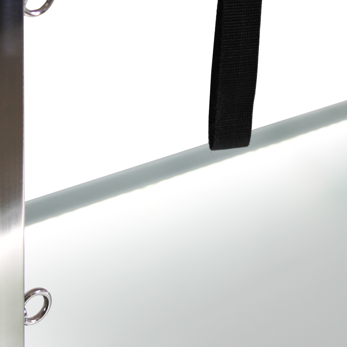 LED aydınlatmalı kolon camlı tıraş masası
